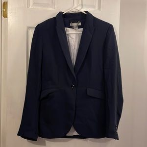 H&M blue button blazer size 6